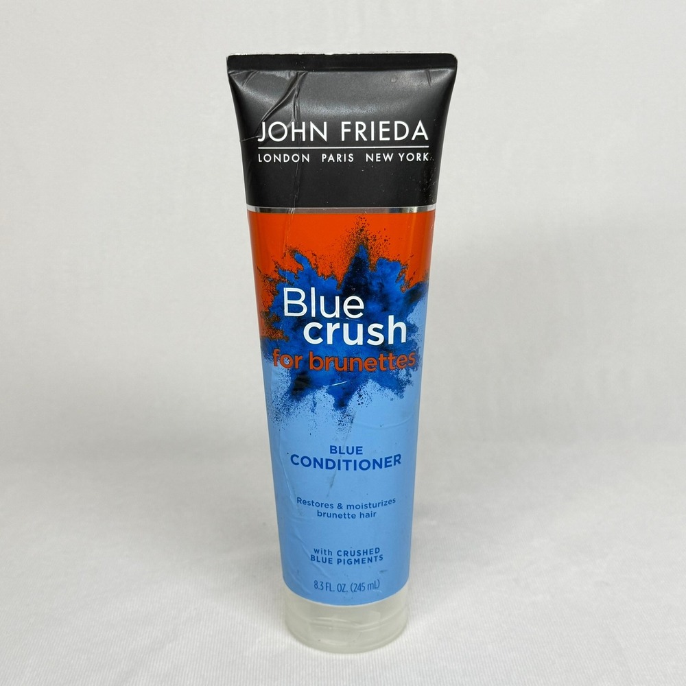 John Frieda Blue Crush for Brunettes Blue Conditioner 8.3 oz Neutralizes Orange